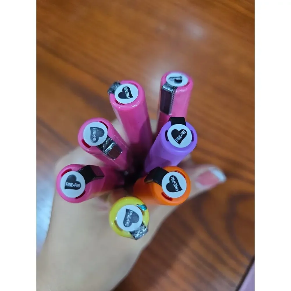 7× Sally Hansen Nail Art Pen Lot of 6 Different Colors Fine Tip